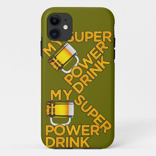 Power Drink iPhoneケースメイト Case-Mate iPhoneケース (裏面)