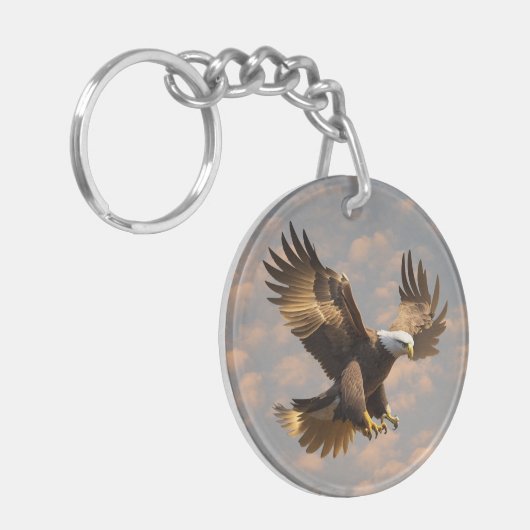 Power Eagle Sky Keychain キーホルダー (正面左)