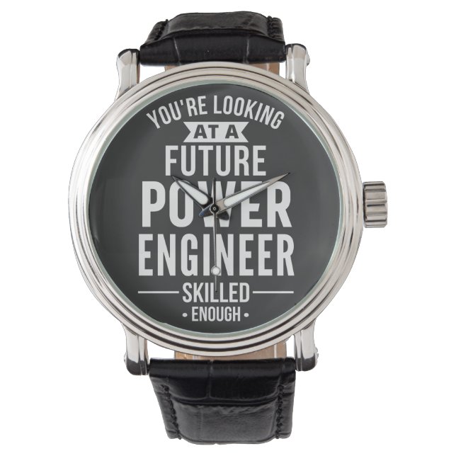 Power engineer gift 腕時計 (正面)