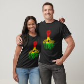 Power Fist Africa Roots Melanin Queen King Black H Tシャツ (ユニセックス)