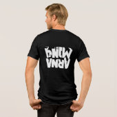 Power Gaming Text Design – Premium Print Style トライブレンドTシャツ (裏面全面)