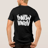 Power Gaming Text Design – Premium Print Style トライブレンドTシャツ (裏面)