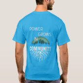 Power Grows in Community Tシャツ (裏面)