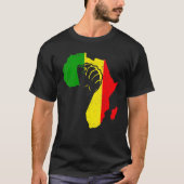 Power Hand African American Pride Black History Mo Tシャツ (正面)