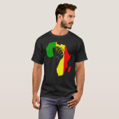Power Hand African American Pride Black History Mo Tシャツ (正面フル)