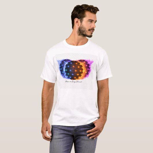 Power in Every Element | Fire & Ice Energy Sphere  Tシャツ (正面フル)