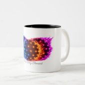 Power in Every Element Mug – Fire Water Energy Geo ツートーンマグカップ (正面右)