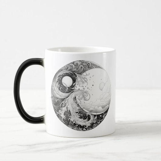 “Power in the Balance” 15 oz Coffee Mug モーフィングマグカップ (左)