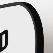 Power Line Worker Black Gold Lightning Graphic ピックルボールラケット (左詳細)