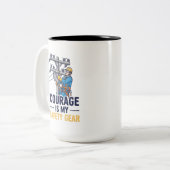 Power Line Worker Inspirational Gift ツートーンマグカップ (正面左)