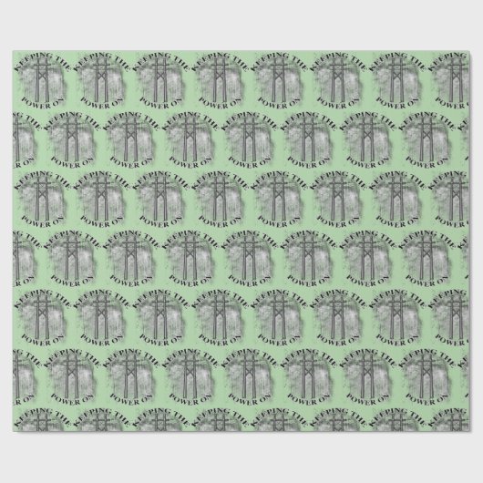 Power Lineman ラッピングペーパー (フラット)