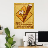power lineman electrician repairman vintageポスター ポスター (ホームオフィス)