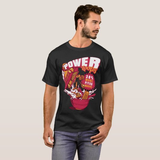 Power Loops Drone Pilot Tシャツ (正面フル)