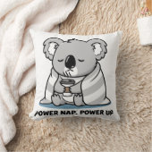 Power Nap Power Up Cute Koala クッション (ブランケット)