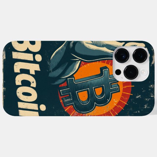 Power of Bitcoin Blockchain crypto design Case-Mate iPhoneケース (裏面 (横))