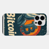 Power of Bitcoin Blockchain crypto design iPhoneケース (裏面横)