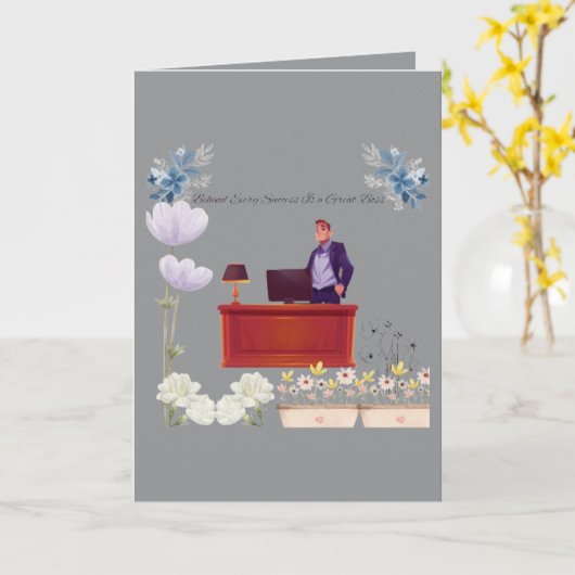 Power of leadership grey カード (黄色い花)