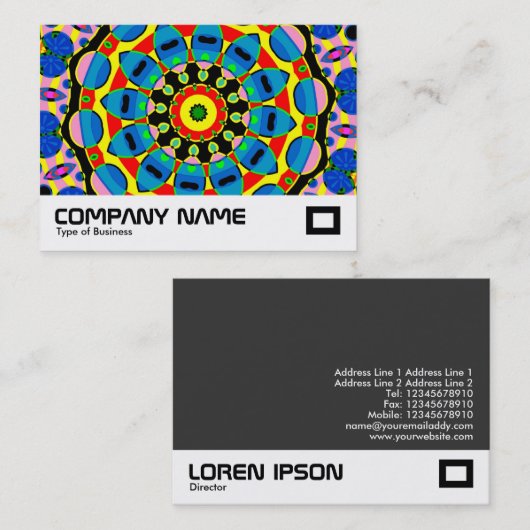 Power of Tin Toys万華鏡のように千変万化するパターン 名刺 (正面/裏面)