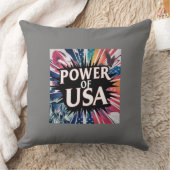 Power of USA Pillow - American クッション (ブランケット)