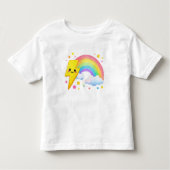 Power Pals™ Rainbow Bolt Toddler T-Shirt – Cute Ra トドラーTシャツ (正面)