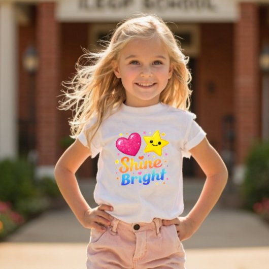 Power Pals™ Shine Bright Toddler T-Shirt – Cute St トドラーTシャツ