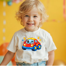 Power Pals™ Zoomy Car 子供Tシャツ - かわいいレース