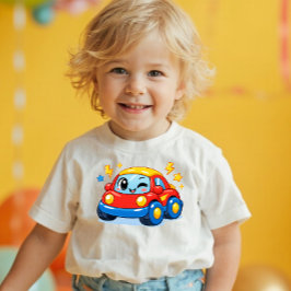 Power Pals™ Zoomy Car 子供Tシャツ - かわいいレース トドラーTシャツ