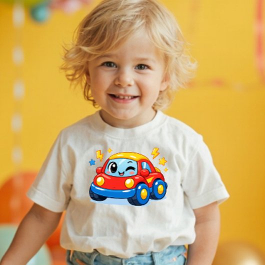 Power Pals™ Zoomy Car Toddler T-Shirt – Cute Racin トドラーTシャツ