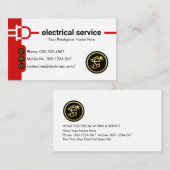 Power Plug Electric Supply Line 名刺 (正面/裏面)