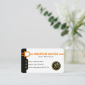 Power Plug Electrical Supply Line 名刺 (スタンド正面)