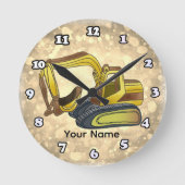 Power Shovel ラウンド壁時計 (正面)