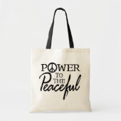 Power To The Peaceful Tote Bag トートバッグ (正面)