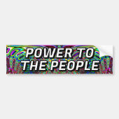 POWER TO THE PEOPLE バンパーステッカー (正面)