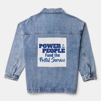 Power to the People Fund Post Office Template Lawn デニムジャケット