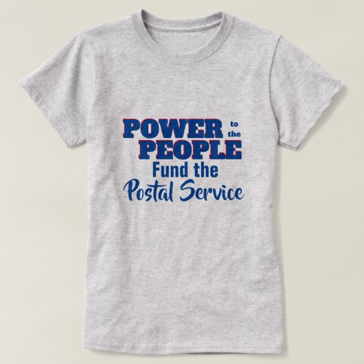 Power to the People Fund Post Office Template Lawn Tシャツ (デザイン正面)