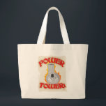 Power Tower Board Game Dice Funny Cartoon ラージトートバッグ<br><div class="desc">A fun board gaming tower of dice slogan epic card game boardgamer tabletop game motto funny collector card boardgame humor first player hanging out with friends strategy or party game night design unique fun deluxe carry all canvas tote bag. Get a fun board game slogan totebag today.</div>