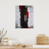 「Power Trip」抽象芸術アートのポスタープリント ポスター (キッチン)