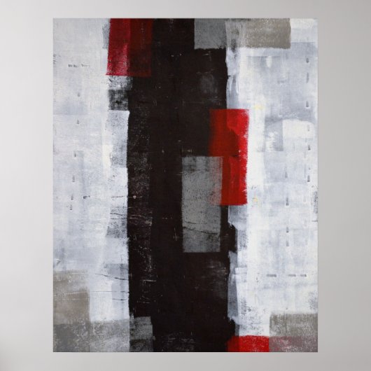 「Power Trip」抽象芸術アートのポスタープリント ポスター (正面)