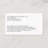 Power Washロゴ |労働者の清掃舗装 名刺 (裏面)