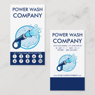 Power Wash Loyalty Punch Card ロイヤリティカード