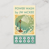 Power Wash Loyalty Punch Card ロイヤリティカード (正面)