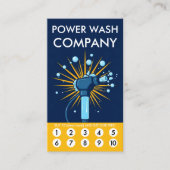 Power Wash Loyalty Punch Card ロイヤリティカード (正面)