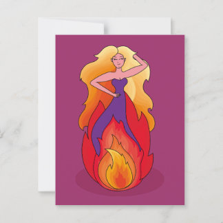 Power women postcard ポストカード