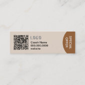 Power Yoga名刺 スキニー名刺 (裏面)