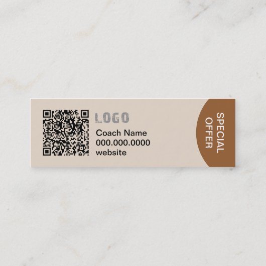 Power Yoga名刺 スキニー名刺 (裏面)