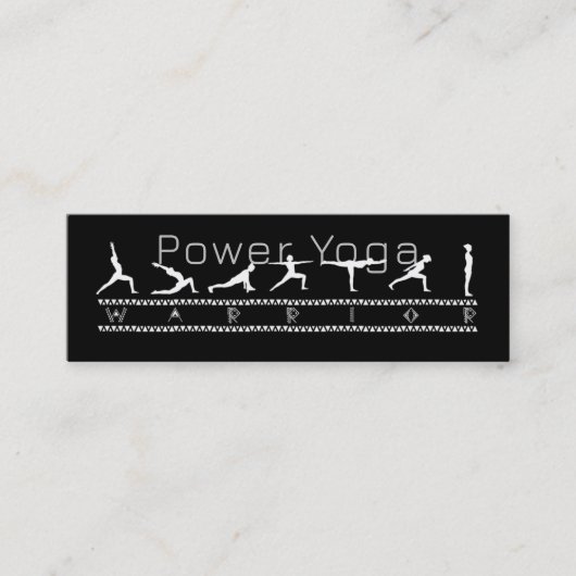 Power Yoga名刺 スキニー名刺 (正面)