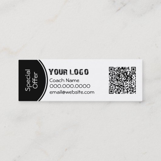 Power Yoga名刺 スキニー名刺 (裏面)