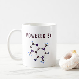 Powered By -カフェインの分子構造 コーヒーマグカップ