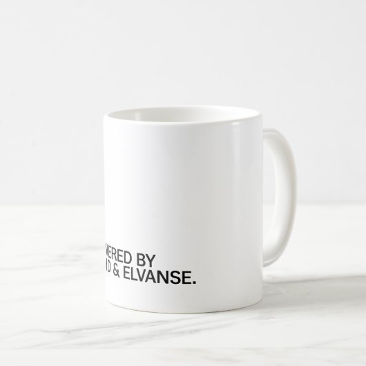 Powered By ADHD & Elvanse コーヒーマグカップ (正面右)