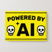 Powered by AI™ Button 缶バッジ (正面)
